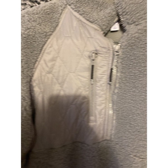 Joylab Women’s SZ Large Grey Sherpa 1/2 Zip Pullover Athletic Sweatshirt Jacket - Picture 5 of 11